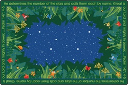 He Numbers the Stars Rug - Rectangle - 4' x 6' - CFK76514 - Carpets for Kids
