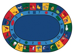 Blocks of Fun Rug Factory Second - Oval - 8'3" x 11'8" - CFKFS1308 - Carpets for Kids