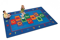 Hopscotch Learning Rug Factory Second - Rectangle - 8'4" x 11'8" - CFKFS3612 - Carpets for Kids