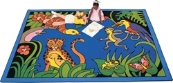 Rain Forest Rug Factory Second - Rectangle - 8'4" x 11'8" - CFKFS4812 - Carpets for Kids