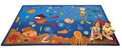 Undersea Alphabet Adventure Rug Factory Second - Rectangle - 7'6" x 12' - CFKFS6312 - Carpets for Kids