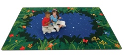 Peaceful Tropical Night Rug Factory Second - Rectangle - 5'5" x 7'8" - CFKFS6515 - Carpets for Kids