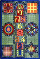 Joy Games Rug - Multi-Color - Rectangle - 12' x 8' - JC10S01 - Joy Carpets
