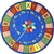 Alphabet Pinwheel Rug - Round - 7'7" - JC1625E - Joy Carpets