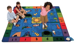 Hop-A-Story Rug - Square - 7'6" x 7'6" - CFK7676 - Carpets for Kids