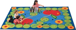 ABC Caterpillar Rug Factory Second - Rectangle - 8'4" x 11'8" - CFKFS2212 - Carpets for Kids