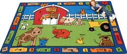 Alphabet Farm Rug Factory Second - Rectangle - 8'4" x 11'8" - CFKFS5212 - Carpets for Kids