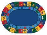 Blocks of Fun Rug - Oval - 6'9" x 9'5" - CFK1306 - Carpets for Kids