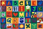 KIDSoft Toddler Alphabet Blocks Rug - CFK38XX - Carpets for Kids