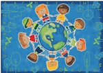 Give the Planet a Hug Rug - CFK44XX - Carpets for Kids