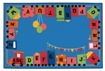 Alphabet Fun Train Value Rug - Rectangle - 8' x 12' - CFK9680 - Carpets for Kids