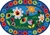 Ladybug Circletime Rug - Oval - 6'9" x 9'5" - CFK2006 - Carpets for Kids