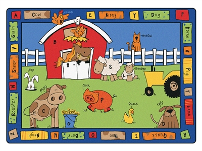 Alphabet Farm Rug - CFK52XX - Carpets for Kids