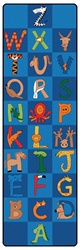 A to Z Animals Runners - Horizontal - 3' x 10' - CFK551 - Carpets for Kids