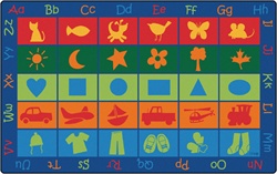 Symbol Sets Seating Rug - Rectangle - 8'4" x 13'4" - CFK5834 - Carpets for Kids