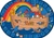 Alphabet Noah Rug - Oval - 6' x 9'- CFK74005 - Carpets for Kids