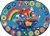 Noah's Voyage Circletime Rug - Oval - 6' x 9' - CFK80006 - Carpets for Kids