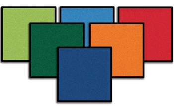Mini Go Squares - 12 Classroom Carpet Squares - CFK9122 - Carpets for Kids