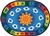 Sunny Day Learn & Play Rug - Oval - 6'9" x 9'5" - CFK9495 - Carpets for Kids