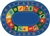 Bilingual Circletime Rug - Oval - 6'9" x 9'5" - CFK9506 - Carpets for Kids