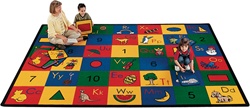 Blocks of Fun Rug Factory Second - Rectangle - 5'10" x 8'4" - CFK1300 - Carpets for Kids