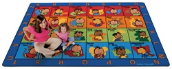 American Sign Language Seating Rug Factory Second by Baby Signs - Rectangle - 7'8" x 10'10" - CFKFS1917 - Carpets for Kids