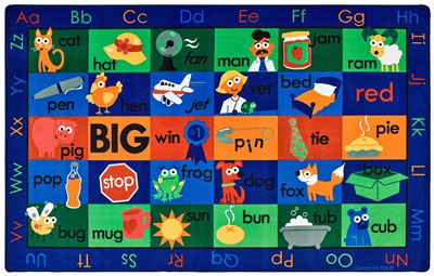 Rhyme Time Rug Factory Second - Rectangle - 8'4" x 13'4" - CFKFS5934 - Carpets for Kids