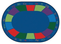 Colorful Places Seating Rug Factory Second - Oval - 8'3" x 11'8" - CFKFS8616 - Carpets for Kids