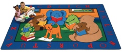 Reading Buddies Rug Factory Second - Rectangle - 8'4" x 11'8" - CFKFS8812 - Carpets for Kids