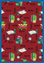 Bookworm Wall-to-Wall Carpet - Red - 13'6" - JC1419W03 - Joy Carpets