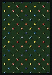Billiards Rug - Green - Rectangle - 3'10" x 5'4" - JC1421B01 - Joy Carpets