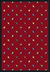Billiards Rug - Red - Rectangle - 7'8" x 10'9" - JC1421D02 - Joy Carpets