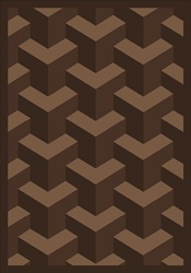 Rooftop Rug - Chocolate - Rectangle - 5'4" x 7'8" - JC1505C03 - Joy Carpets