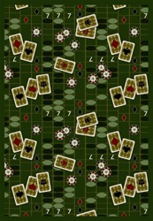 Feeling Lucky Rug - Emerald - Rectangle - 7'8" x 10'9" - JC1509D02 - Joy Carpets