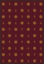 Mariners Tale Rug - Wine - Rectangle - 3'10" x 5'4" - JC1515B02 - Joy Carpets