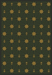 Mariners Tale Rug - Emerald - Rectangle - 3'10" x 5'4" - JC1515B03 - Joy Carpets