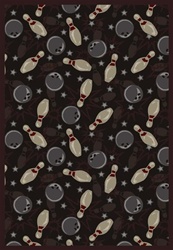 Retro Bowl Rug - Chocolate - Rectangle - 3'10" x 5'4" - JC1521B02 - Joy Carpets