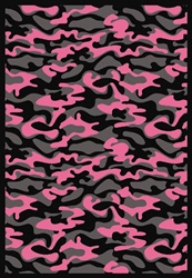 Funky Camo Wall-to-Wall Carpet - Pink - 13'6" - JC1526W01 - Joy Carpets