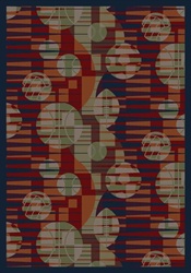 Keeping Score Rug - Red - Rectangle - 7'8" x 10'9" - JC1584D01 - Joy Carpets