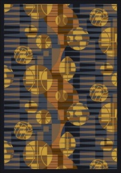 Keeping Score Rug - Blue - Rectangle - 7'8" x 10'9" - JC1584D02 - Joy Carpets