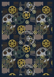 Blockbuster Rug - Navy - Rectangle - 3'10" x 5'4" - JC1585B04 - Joy Carpets