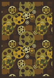 Blockbuster Rug - Brown - Rectangle - 3'10" x 5'4" - JC1585B05 - Joy Carpets