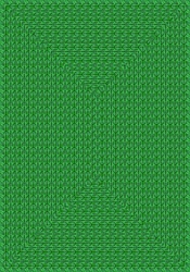Legacy Faux Braided Rug - Green - Rectangle - 3'10" x 5'4" - JC1631B03 - Joy Carpets