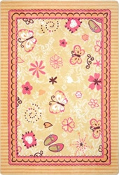 Hearts & Flowers Rug - Rectangle - 5'4" x 7'8" - JC1653C - Joy Carpets