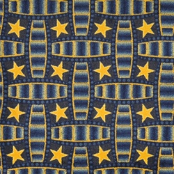 Marquee Star Wall-to-Wall Carpet - Blue - 13'6" - JC1663W04 - Joy Carpets