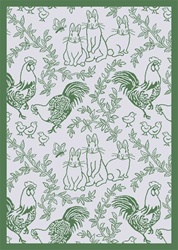 Feathers & Fur Rug - Green - Rectangle - 5'4" x 7'8" - JC428C02 - Joy Carpets