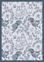 Feathers & Fur Rug - Blue - Rectangle - 5'4" x 7'8" - JC428C03 - Joy Carpets