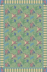 Flights of Fantasy Rug - Green - Rectangle - 3'10" x 5'4" - JC435B03 - Joy Carpets