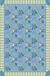 Flights of Fantasy Rug - Blue - Rectangle - 5'4" x 7'8" - JC435C01 - Joy Carpets