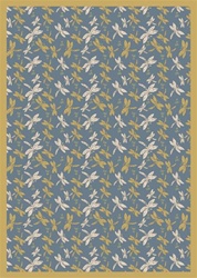 Dragonflies Rug - Blue - Rectangle - 3'10" x 5'4" - JC437B01 - Joy Carpets